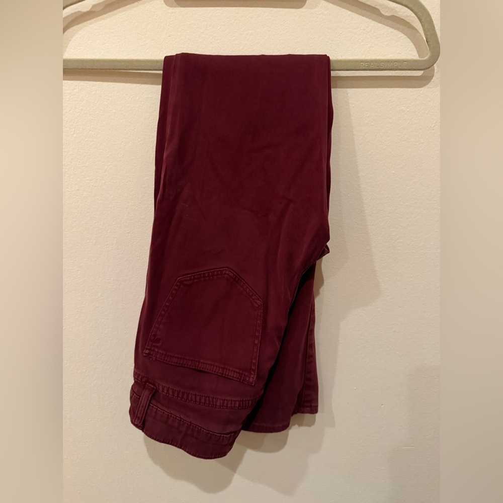 Madewell skinny burgundy/maroon size 26 jeans in good used condition